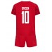 Billige Danmark Christian Eriksen #10 Hjemmetrøye Barn VM 2022 Kortermet (+ korte bukser)